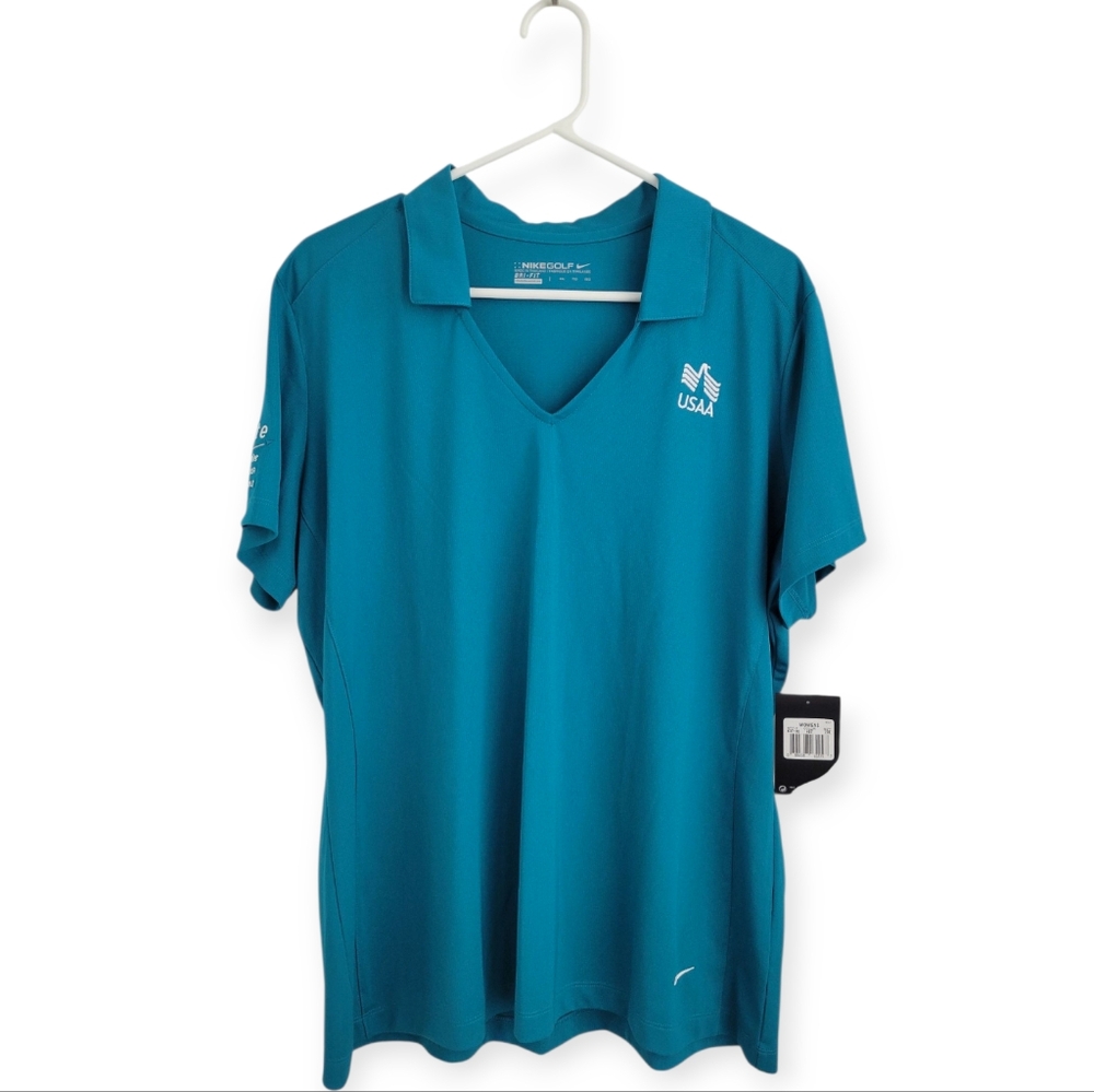 NWT XXL USAA Women's Nike Golf Shortsleeve Polo